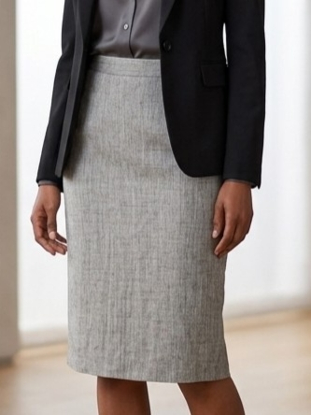 RODIER Tan Textured Pencil Skirt Size XL   46